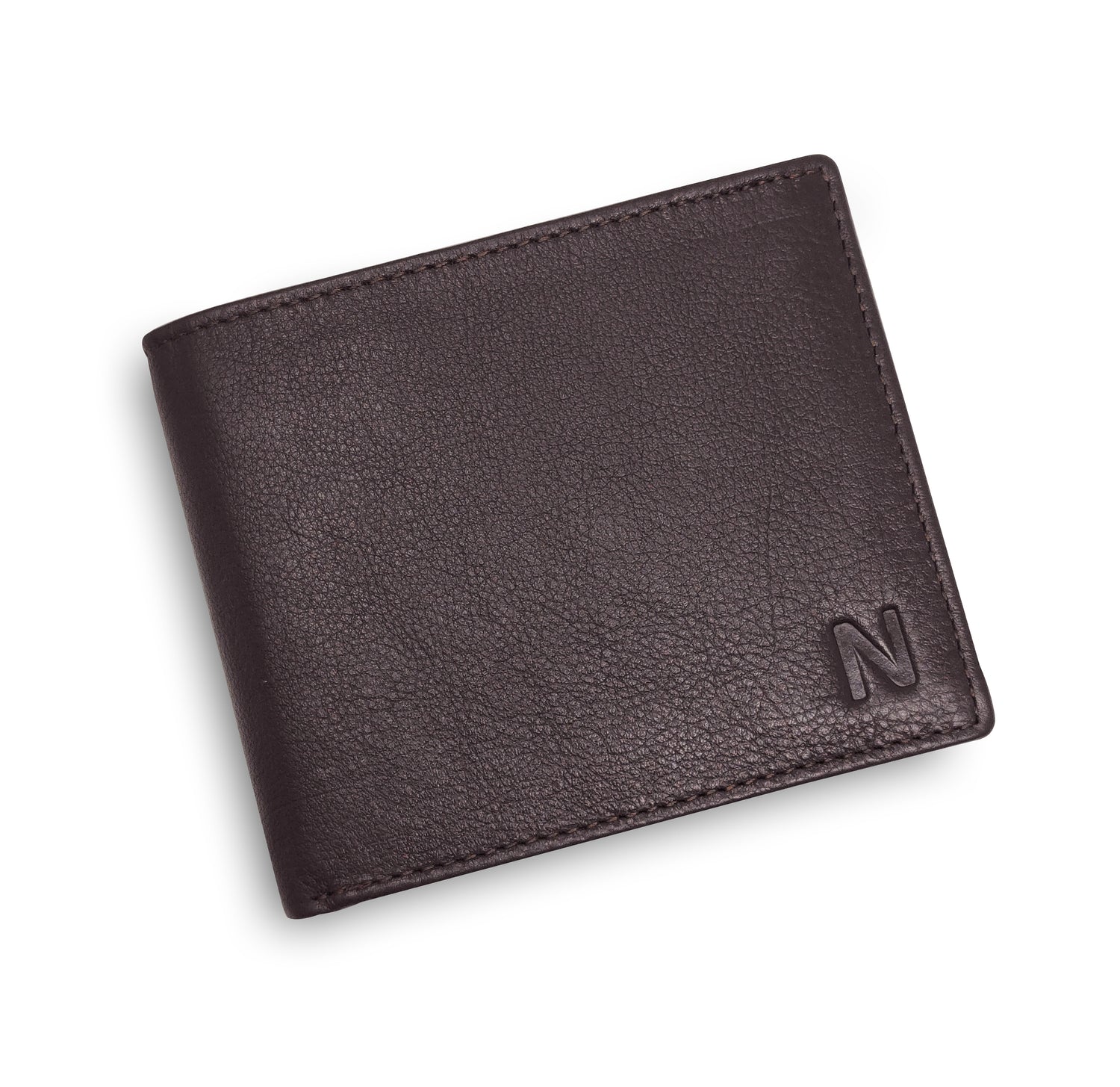 NOBILITY Wallet Brown for Men Genuine Leather RFID Blocking Bifold Stylish Wallet With 2 ID Window Gift Items