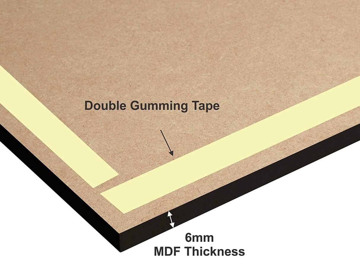 NOBILITY Radha Krishna MDF Self Adhesive Wall Art Digital Reprint Painting Statue Idol Pooja Decoration for Home Living Room Office Diwali Weeding Return Gift Items