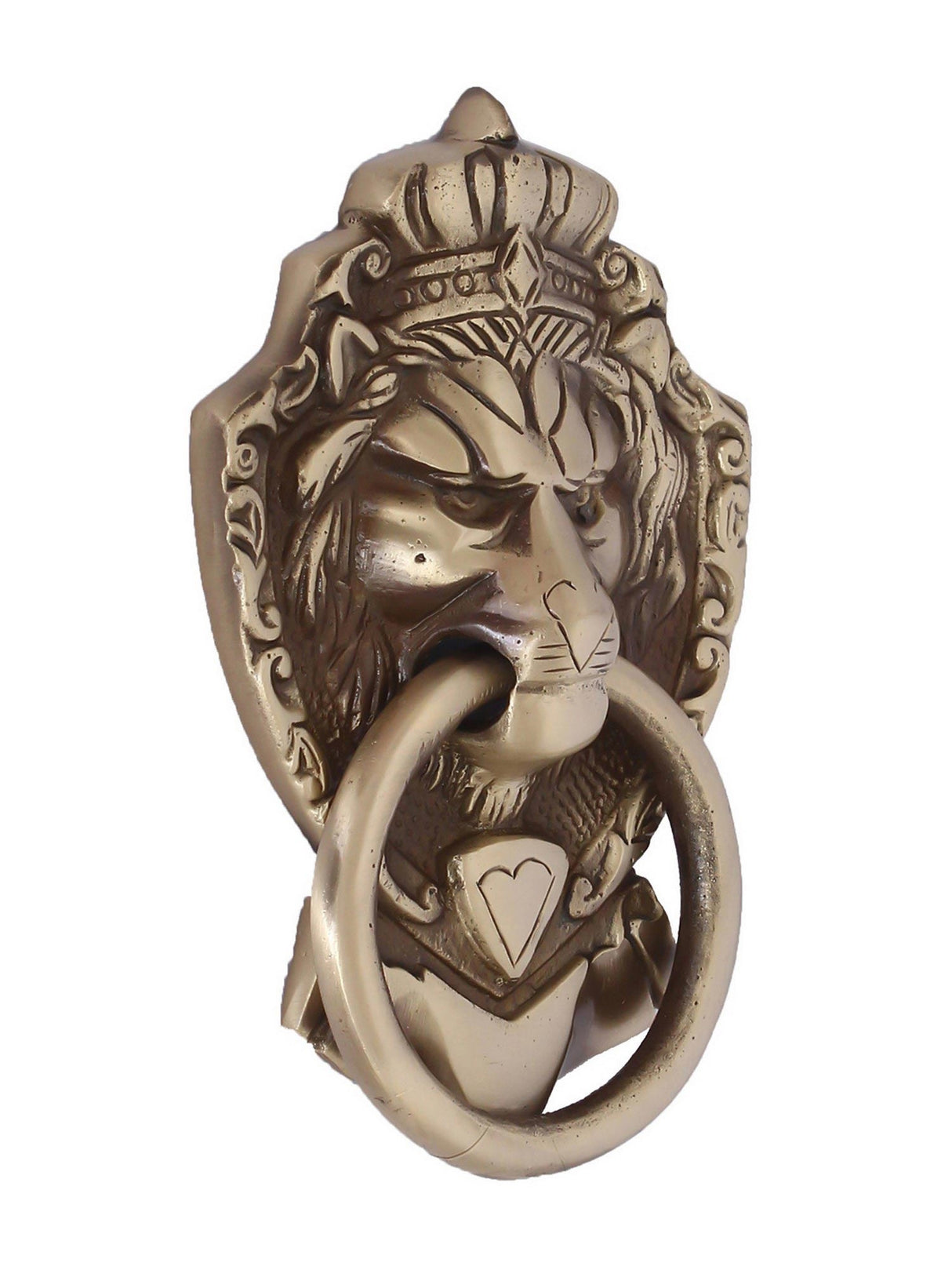 NOBILITY Door Knocker Brass Victorian Style Brass Gate Knocker Lion Mouth Premium Antique Finish Handle Pull Door Accessories Home Decor