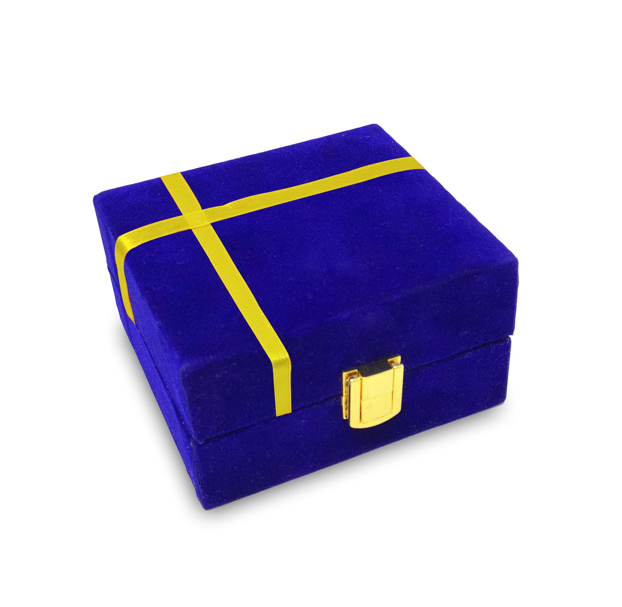 NOBILITY Small Kamdhenu Cow with Calf Metal Statue with Blue Gift Box Showpiece Decorative Item for Home Office Diwali Decoration Pooja Items Wedding Return Gifts