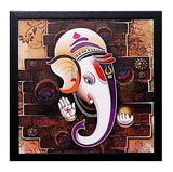 NOBILITY Ganesha Framed Painting Ganesh Wall Art Decor Statue Idol Decoration for Home, Living Room, Office, Gift for friends or family