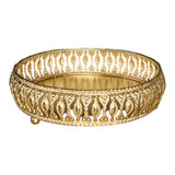 NOBILITY Decorative Tray Gold Dry Fruit Dessert Chocolate Serving Sets Friends Family Home Pooja Decorative Corporate Christmas Diwali Puja Housewarming Gifts Wedding Return Gift Items