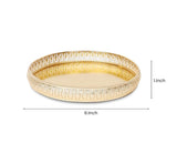 NOBILITY Decorative Tray Gold Dry Fruit Dessert Chocolate Serving Sets Friends Family Home Pooja Decorative Corporate Christmas Diwali Puja Housewarming Gifts Wedding Return Gift Items