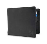 NOBILITY Wallet Black for Men Genuine Leather RFID Blocking Bifold Stylish Wallet With 2 ID Window Gift Items