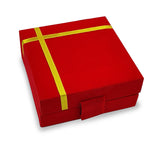 German Silver Diya Oil Lamp with Red Velvet Box Silver Plated Panchmukhi Dia Pooja Items Home Decoration Puja Gifts Handmade Diwali Gift