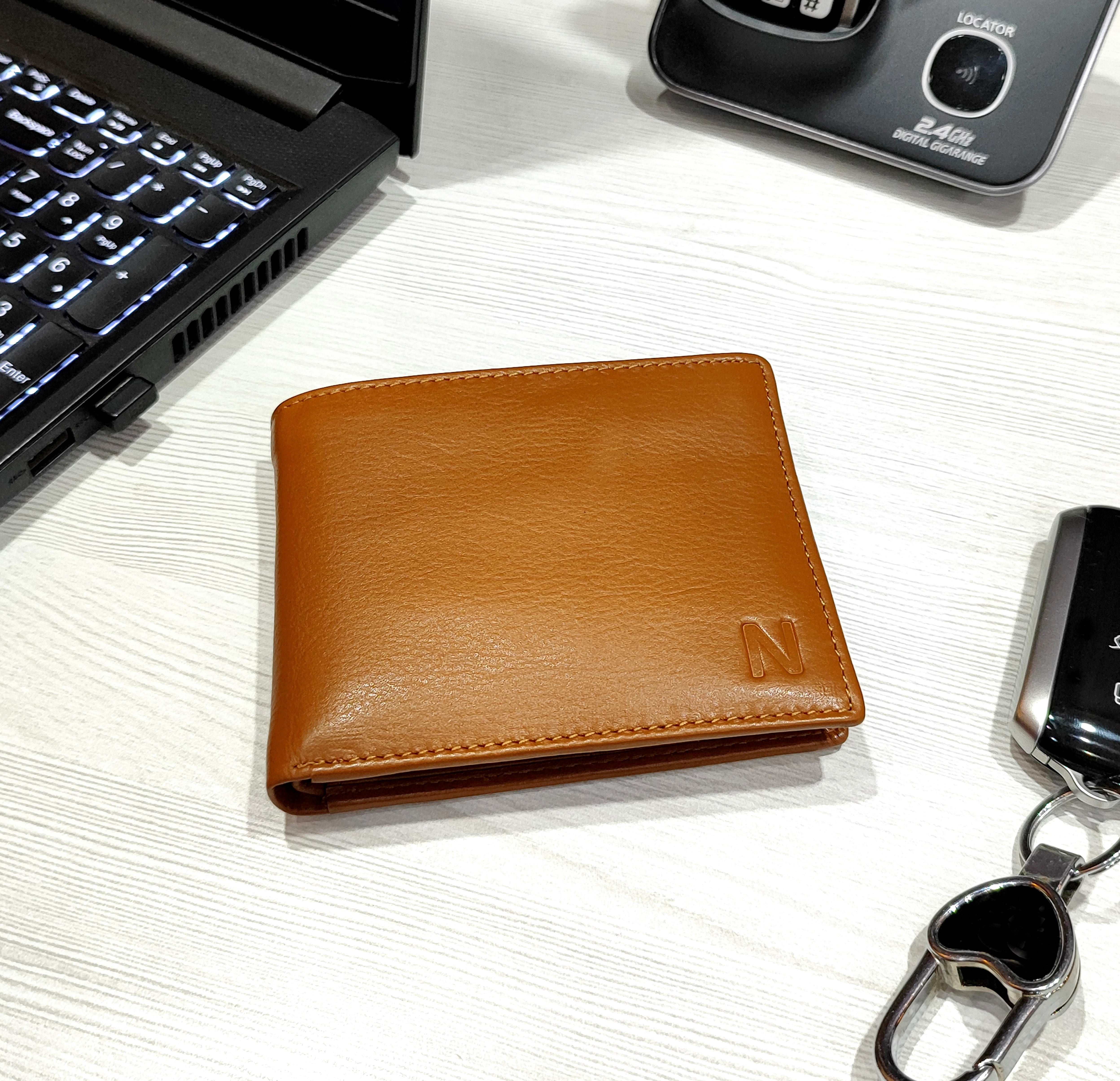 NOBILITY Wallet Vintage Brown for Men Genuine Leather RFID
