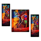 NOBILITY Diwali Gift Ganesha MDF Painting Self Adhesive Ganesh Wall Art Decor Statue Idol Decoration for Home, Living Room, Office, Weeding Gift