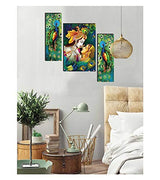 NOBILITY Radha Krishna MDF Self Adhesive Wall Art Digital Reprint Painting Statue Idol Pooja Decoration for Home Living Room Office Diwali Weeding Return Gift Items