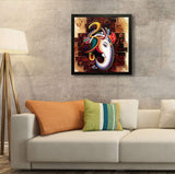 NOBILITY Ganesha Framed Painting Ganesh Wall Art Decor Statue Idol for Home Decoration Living Room Office Wedding Return Diwali Gift Items for Friends