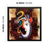 NOBILITY Ganesha Framed Painting Ganesh Wall Art Decor Statue Idol for Home Decoration Living Room Office Wedding Return Diwali Gift Items for Friends