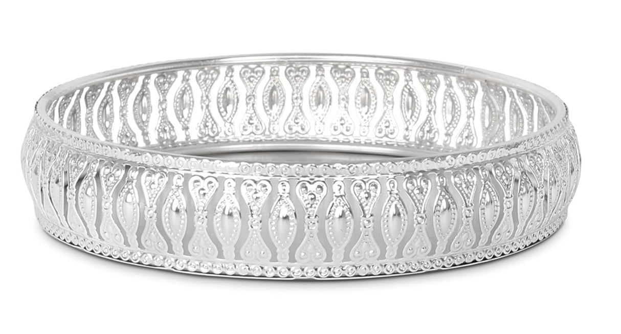 NOBILITY Decorative Tray Silver Dry Fruit Dessert Chocolate Serving Sets Friends Family Home Pooja Decorative Corporate Christmas Diwali Puja Housewarming Gifts Wedding Return Gift Items