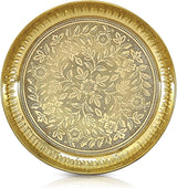 Deal of the day! Nobility 10 Inch Brass Pooja Plate